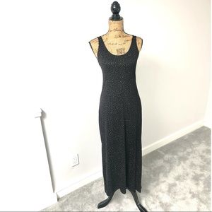 Micro Dot Maxi Dress